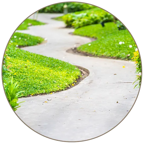 curvy concrete walking path on concrete company london ontario services webpage